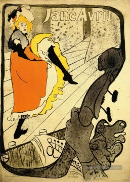  Lautrec Tableaux - Jane Avril post Impressionniste Henri de Toulouse Lautrec